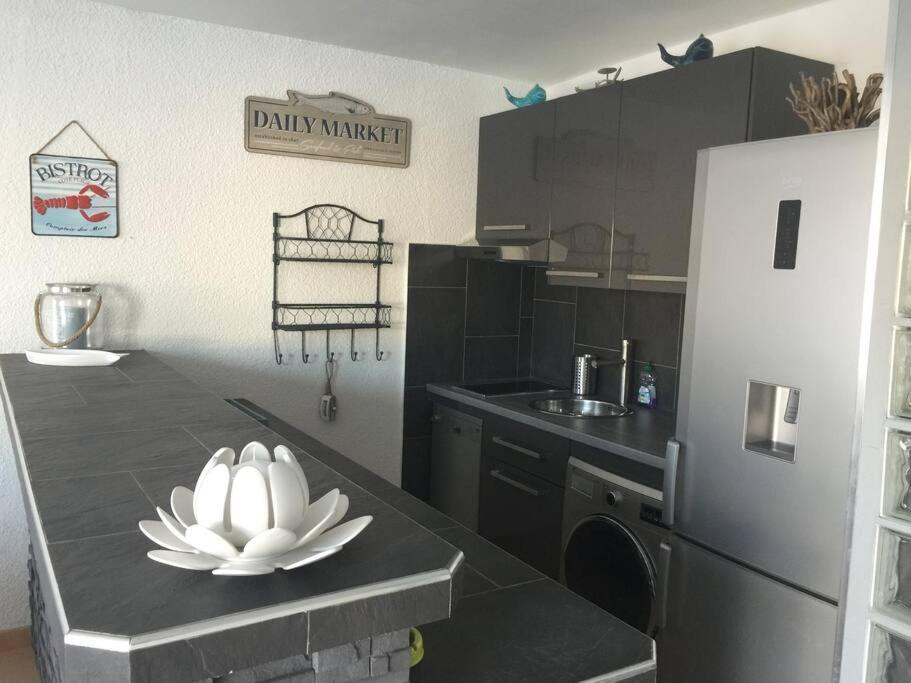 Appartement Vue Mer - Rdc - Parking Prive - Meuble Tourisme 4 Etoiles Agde Bagian luar foto
